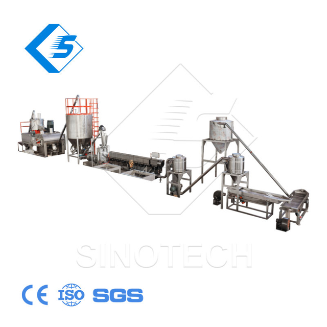 Soft Plastic PVC Resin Powder Pelletizing Machine Granulation Line